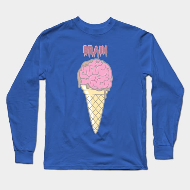 Ice cream For Zombies Long Sleeve T-Shirt by StarlightDesigns